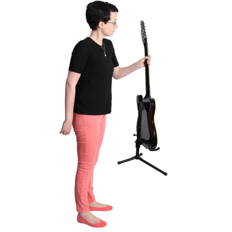 On Stage GS7140 Push Down Spring Locking Guitar Stand - Image 7