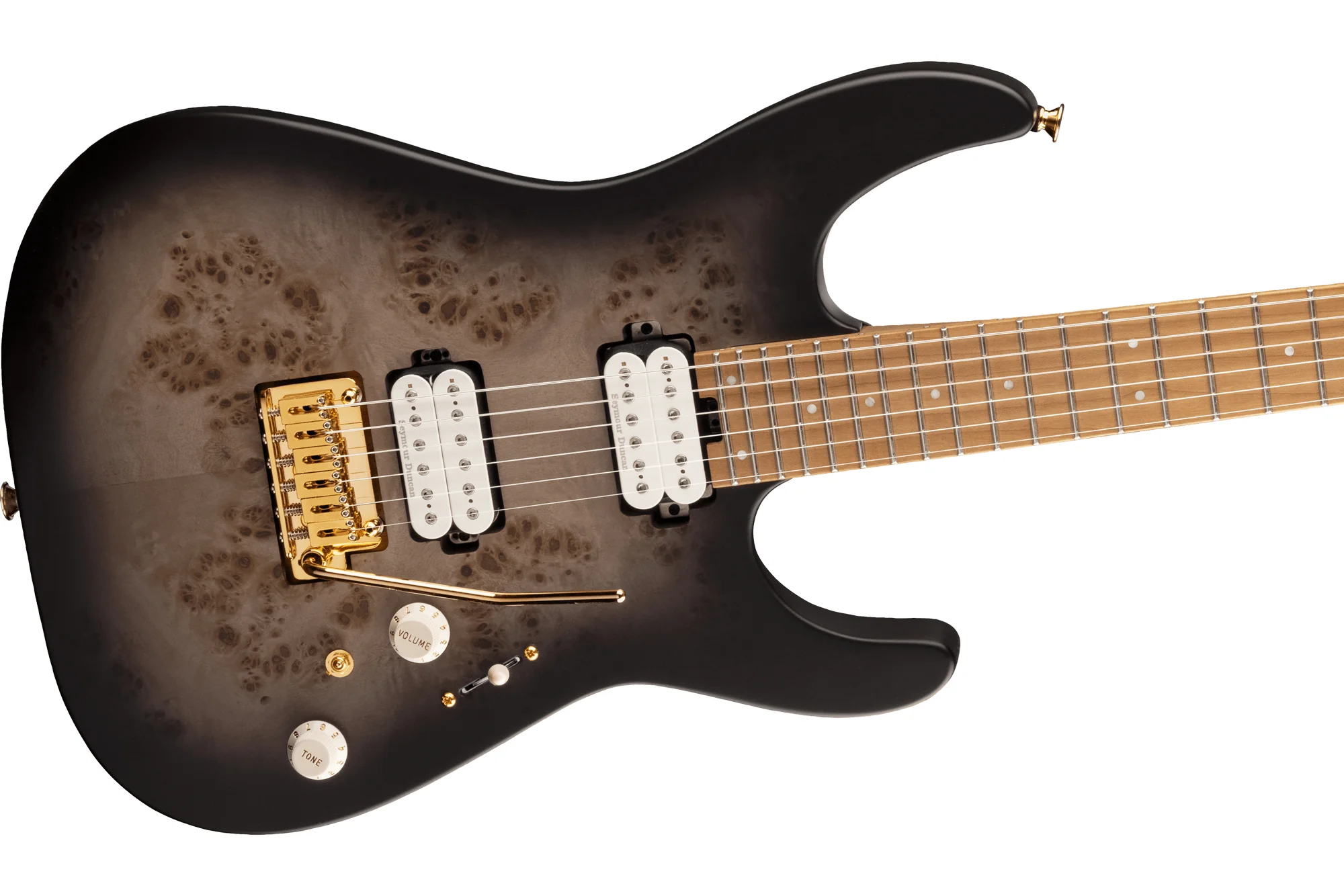 Charvel Pro-Mod DK24 HH 2PT CM Poplar Burl - Image 4