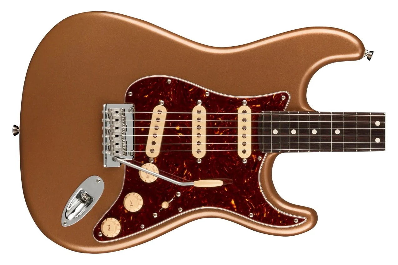 Fender American Professional II Stratocaster Firemist Gold - Image 3