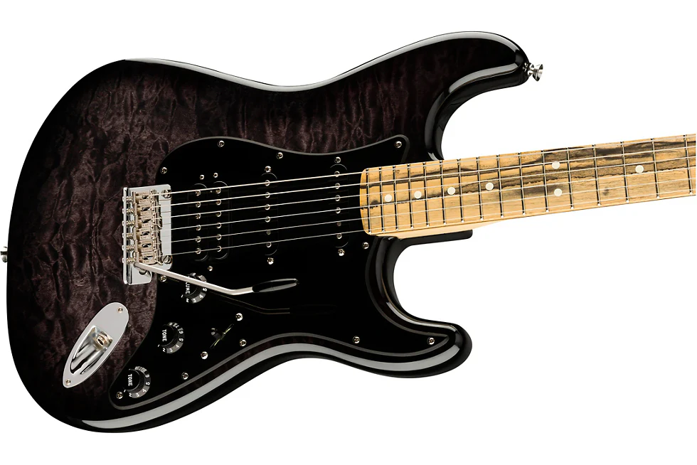 Fender American QMT Stratocaster HSS Pale Moon - Image 5