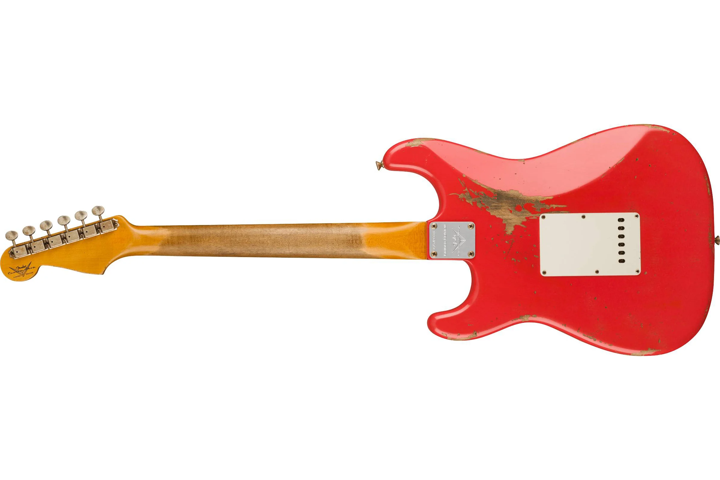 Fender Custom Shop Limited Edition '63 Stratocaster Heavy Relic Aged Fiesta Red - Image 2