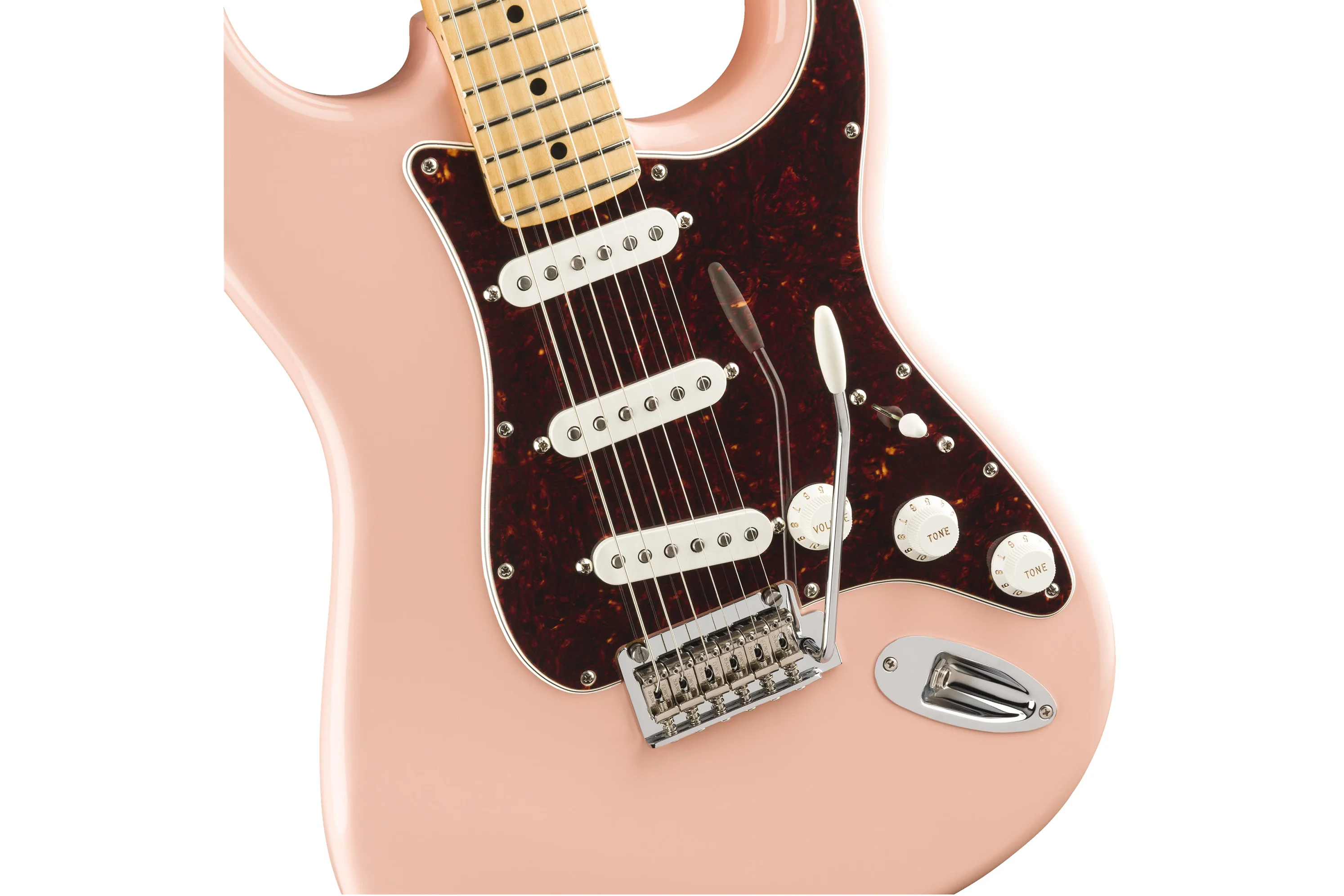 Fender Limited Edition Player Stratocaster Shell Pink (Tortoise Pickguard) - Image 4
