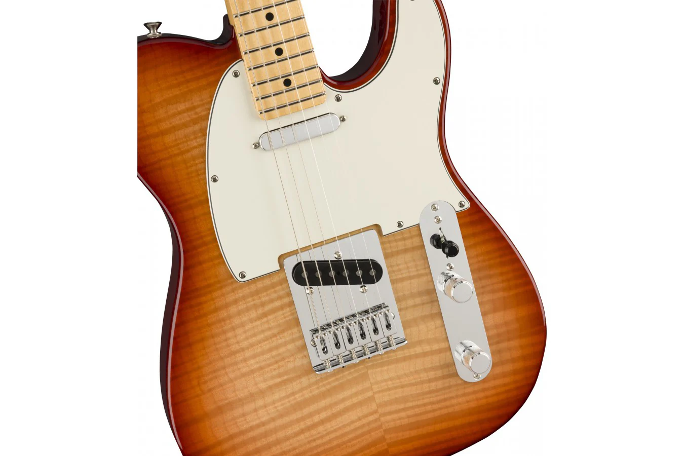 Fender Limited Edition Player Telecaster Plus Top Sienna Sunburst - Image 3