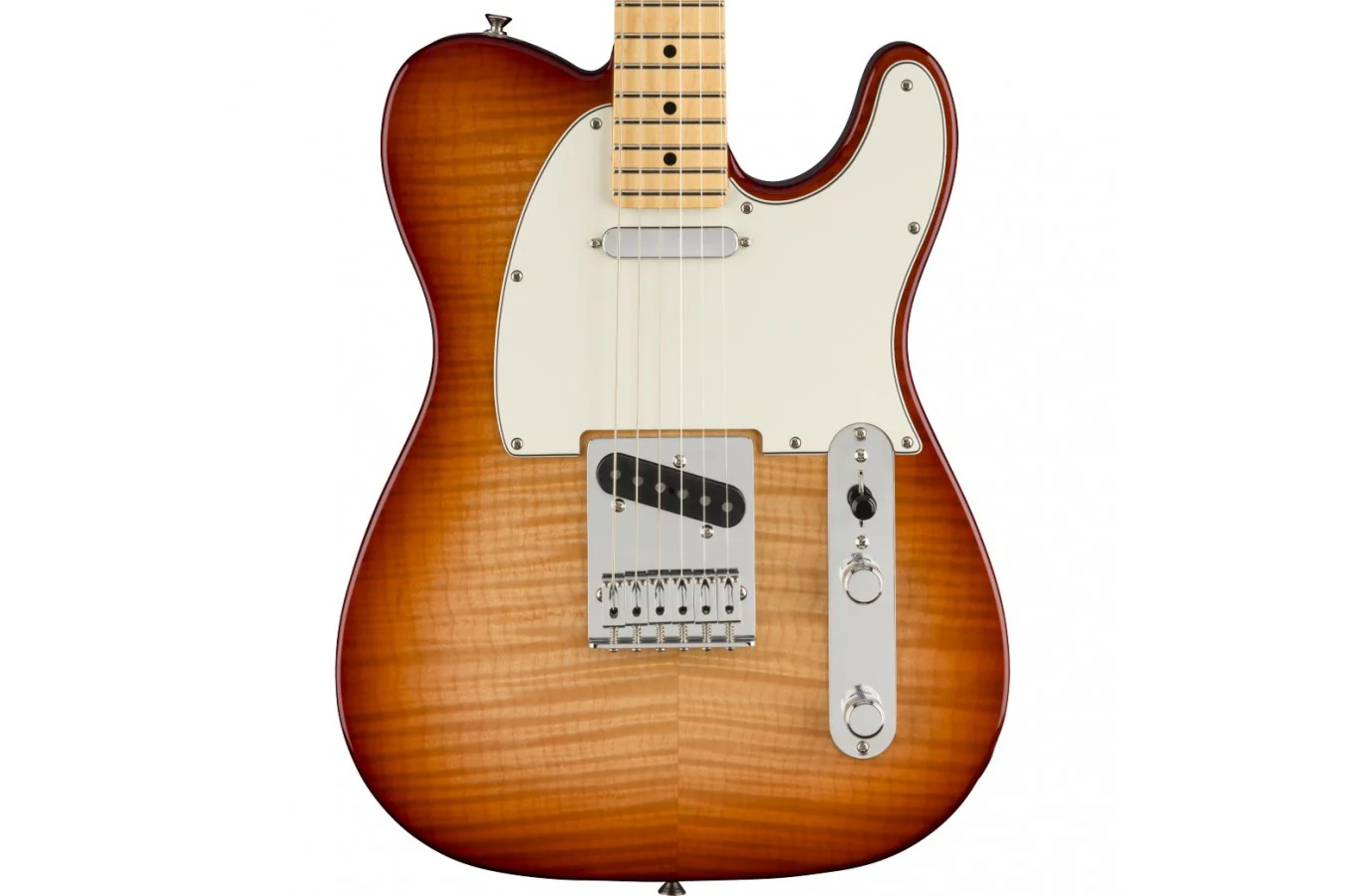 Fender Limited Edition Player Telecaster Plus Top Sienna Sunburst - Image 4
