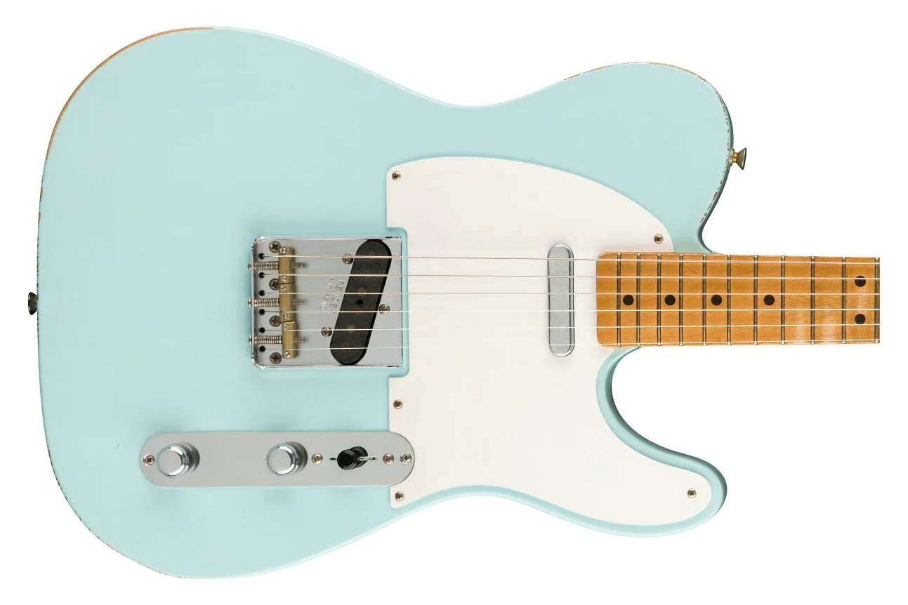 Fender Limited Edition Vintera Road Worn 50s Telecaster Sonic Blue - Image 2