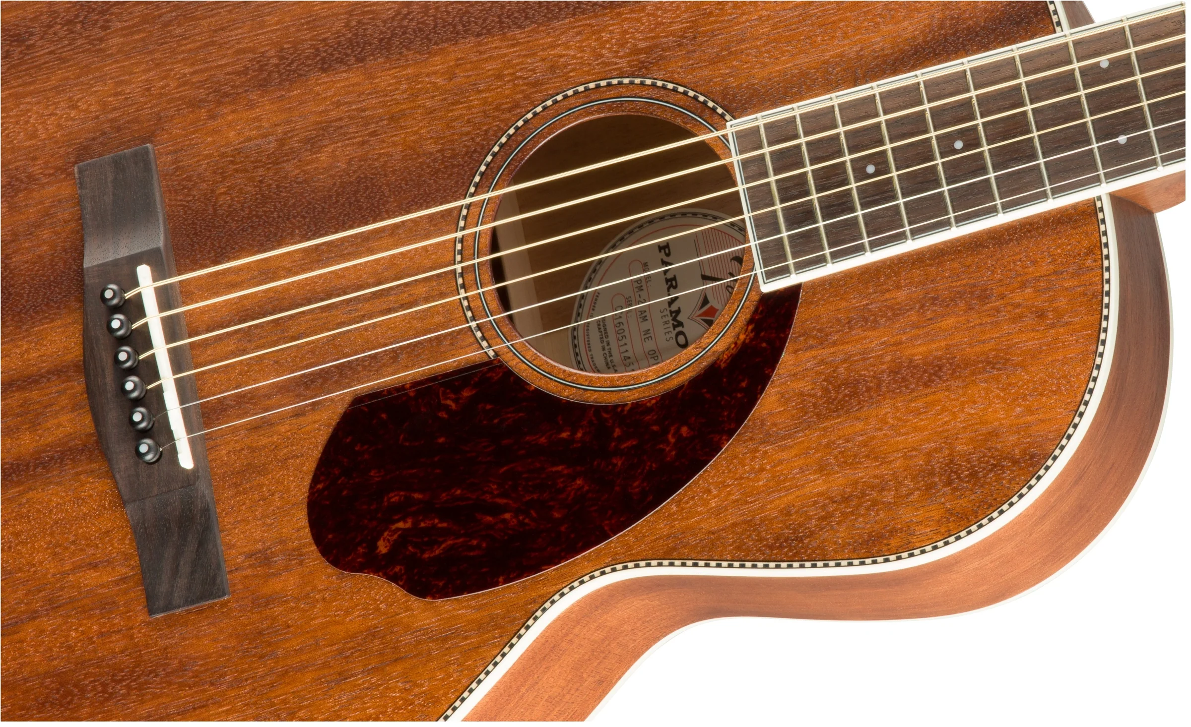 Fender PM-2 Parlor NE, All-Mahogany - Image 5