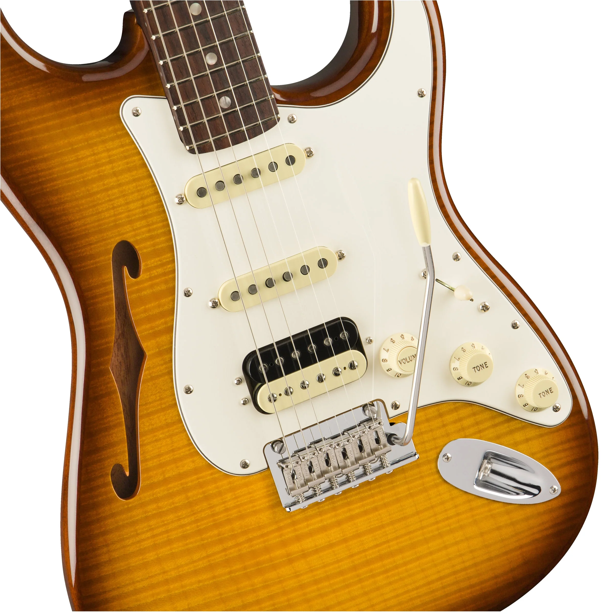 Fender Rarities Flame Maple Top Stratocaster HSS Thinline - Image 6
