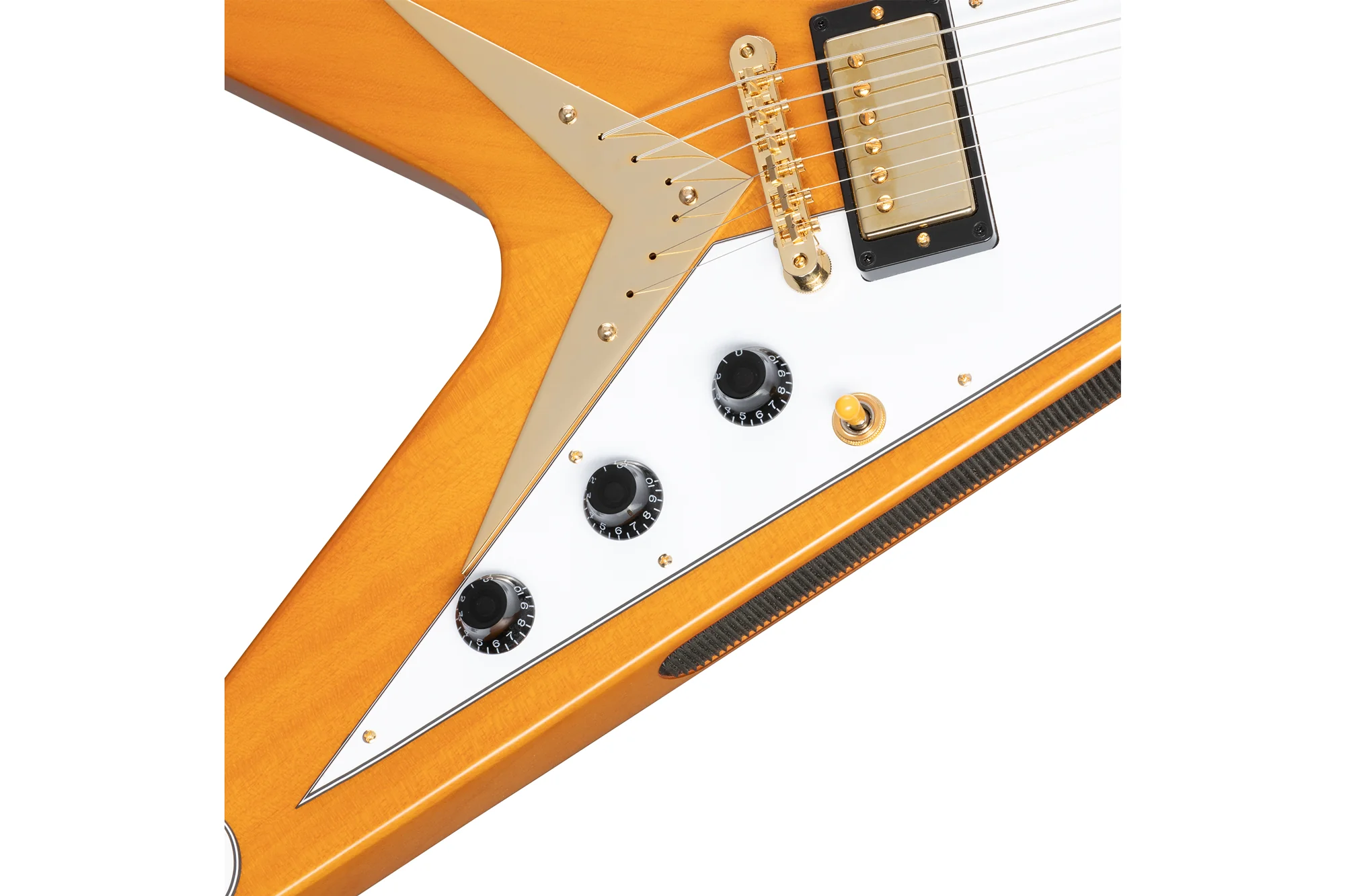 Epiphone 1958 Korina Flying V (White Pickguard) - Image 6