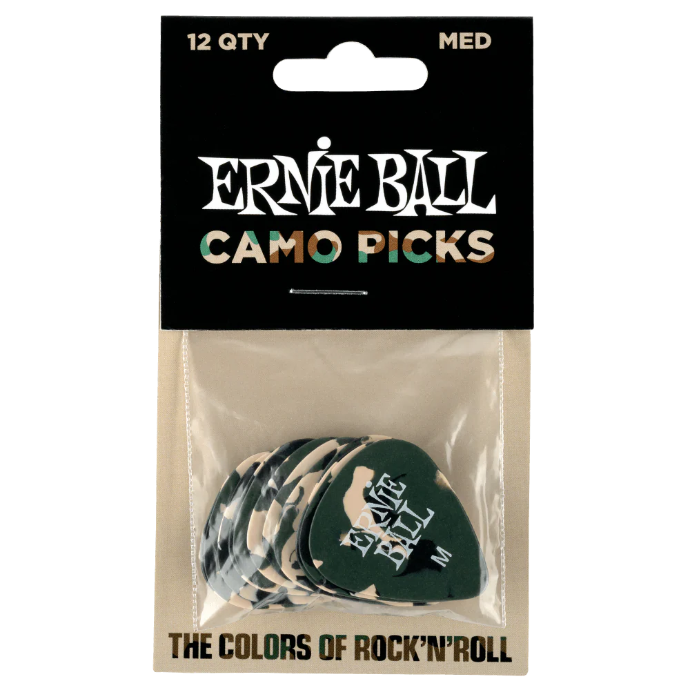 Ernie Ball Camouflage Cellulose Picks (12 ตัว) - Image 6