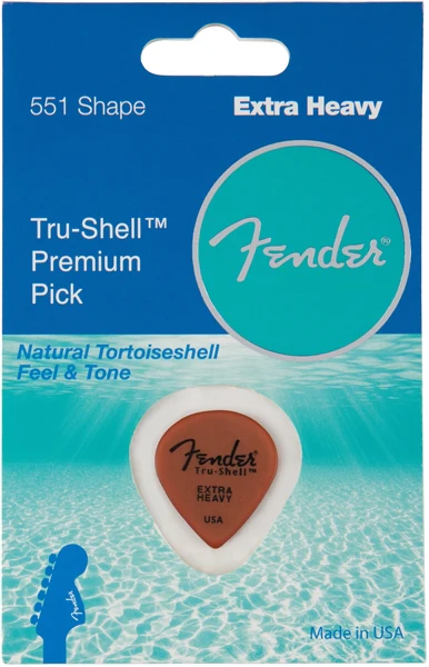 Fender® Tru-Shell Picks - 551 Shape - Extra Heavy - Image 7
