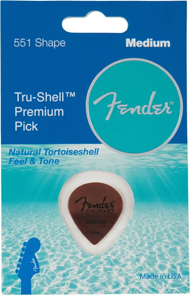 Fender® Tru-Shell Picks - 551 Shape - Medium - Image 3