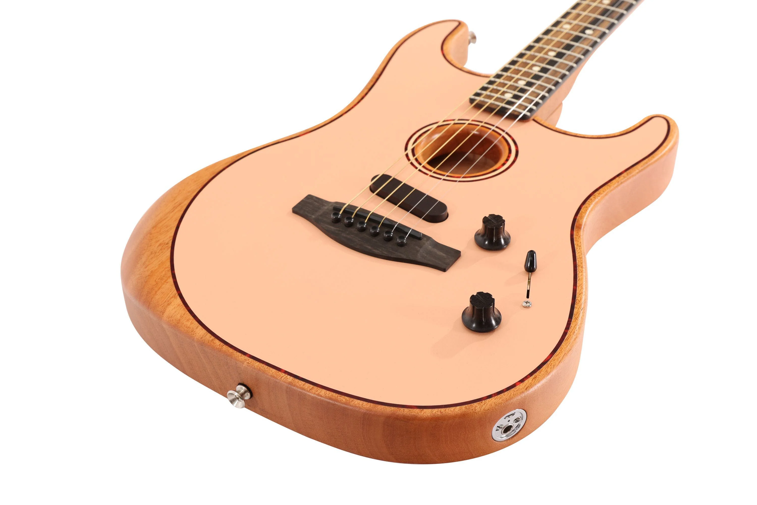 Fender Limited Edition American Acoustasonic Stratocaster Shell Pink - Image 10