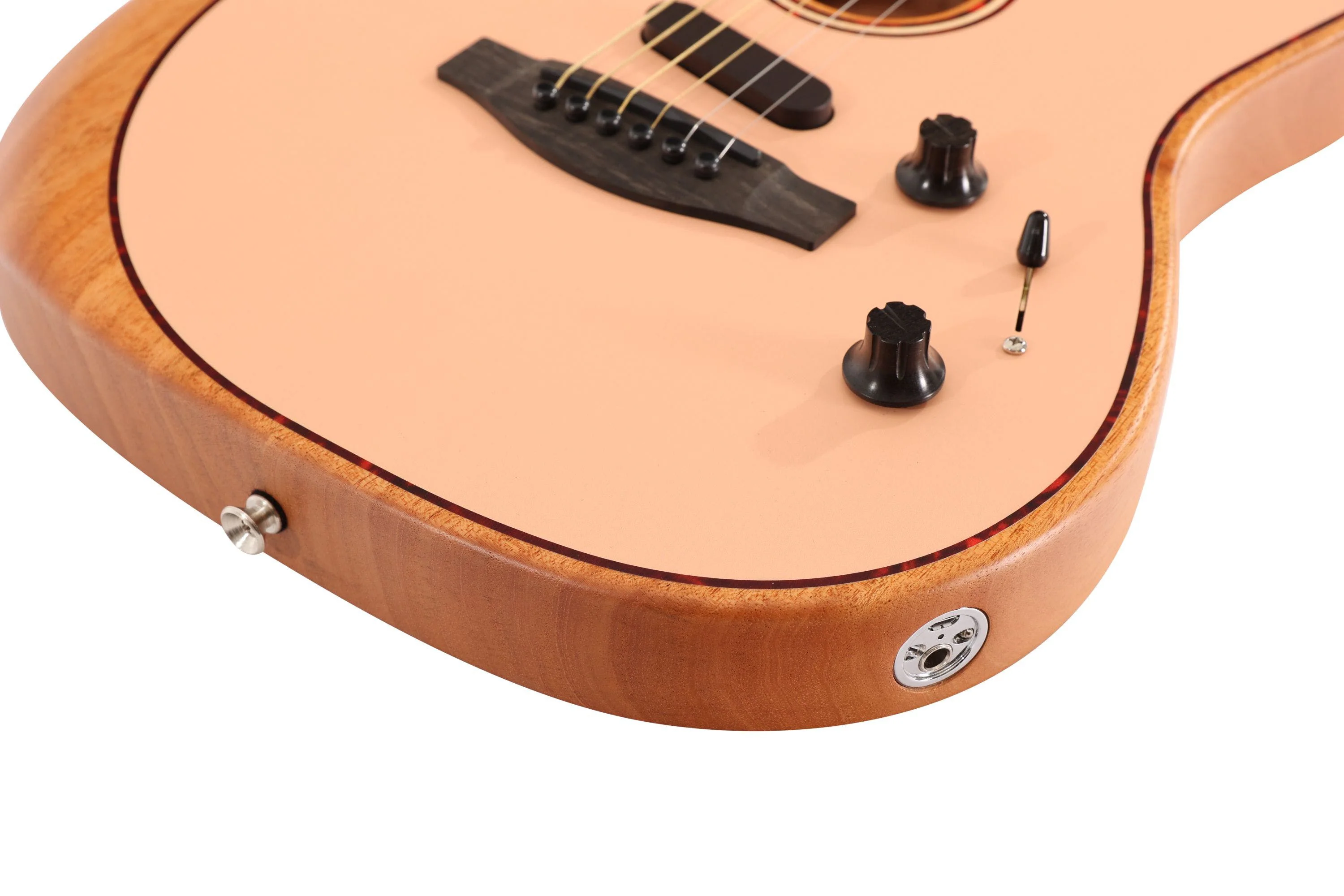 Fender Limited Edition American Acoustasonic Stratocaster Shell Pink - Image 8