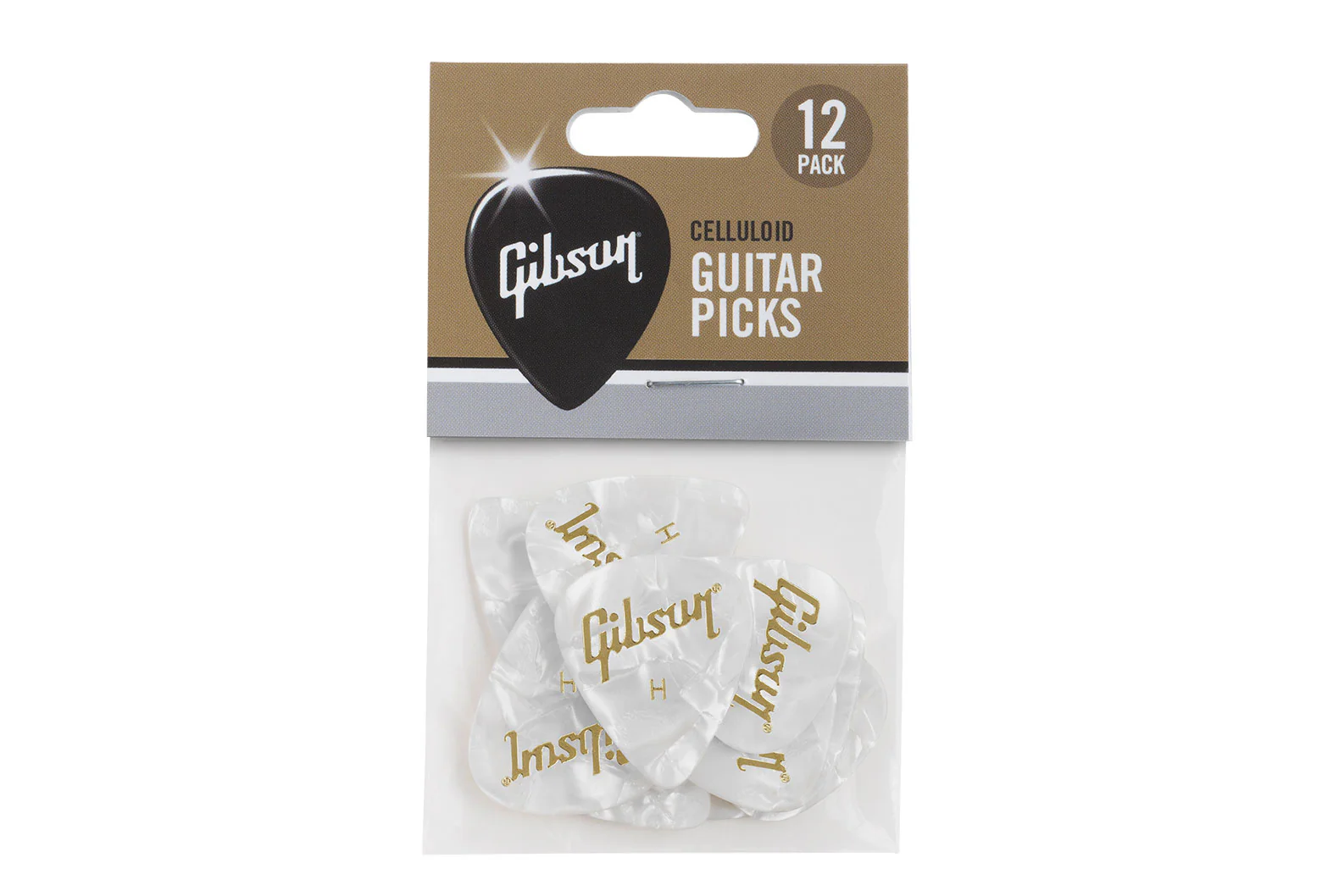 Gibson White Pearl Picks, 12 Pack (12 āļāļąāļ§) - Image 8
