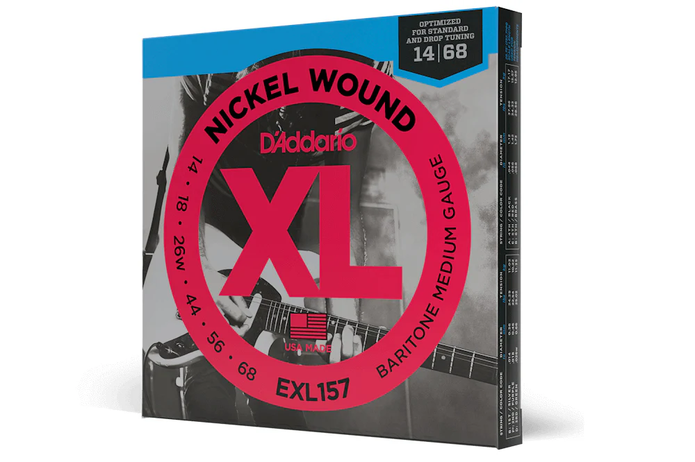D'Addario EXL157 Medium Baritone Electric Guitar Strings, 14-68 - Image 2