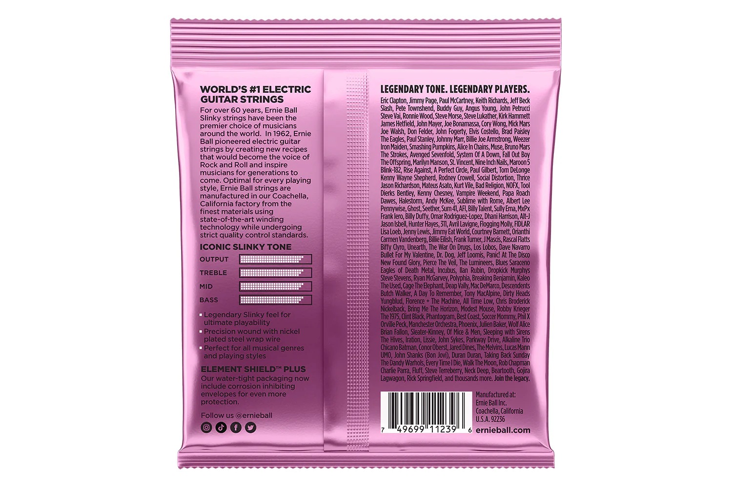 Ernie Ball Mega Slinky Nickel Wound Electric Guitar Strings 3 Pack - 10.5-48 Gauge - Image 3