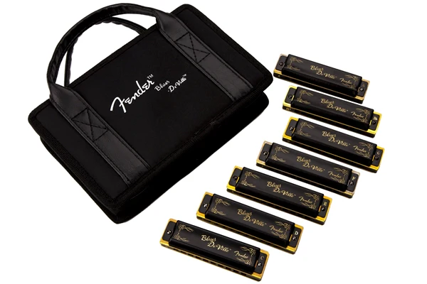 Fender Blues Deville Harmonicas 7-Pack with Case