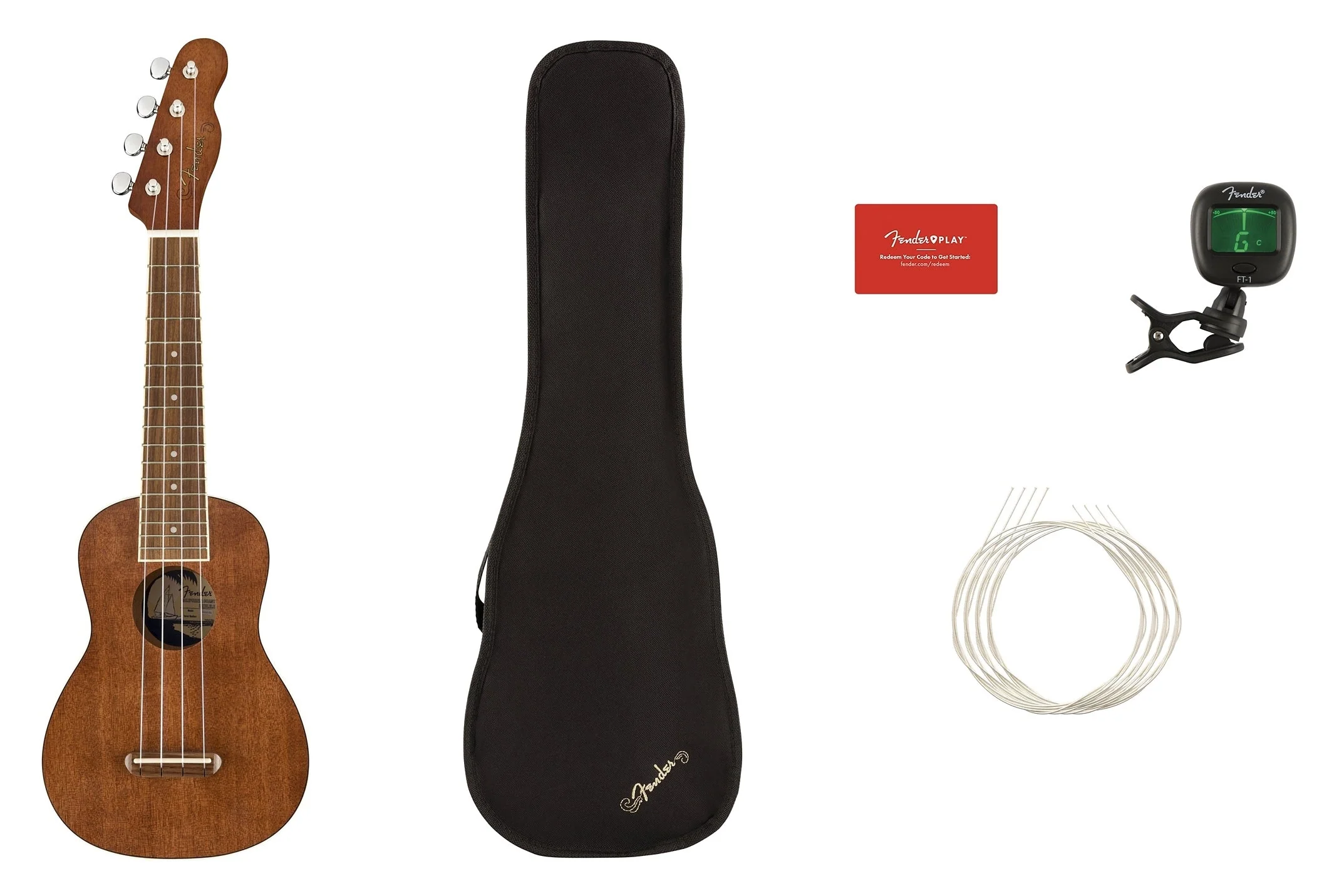 Fender Seaside Soprano Ukulele Pack