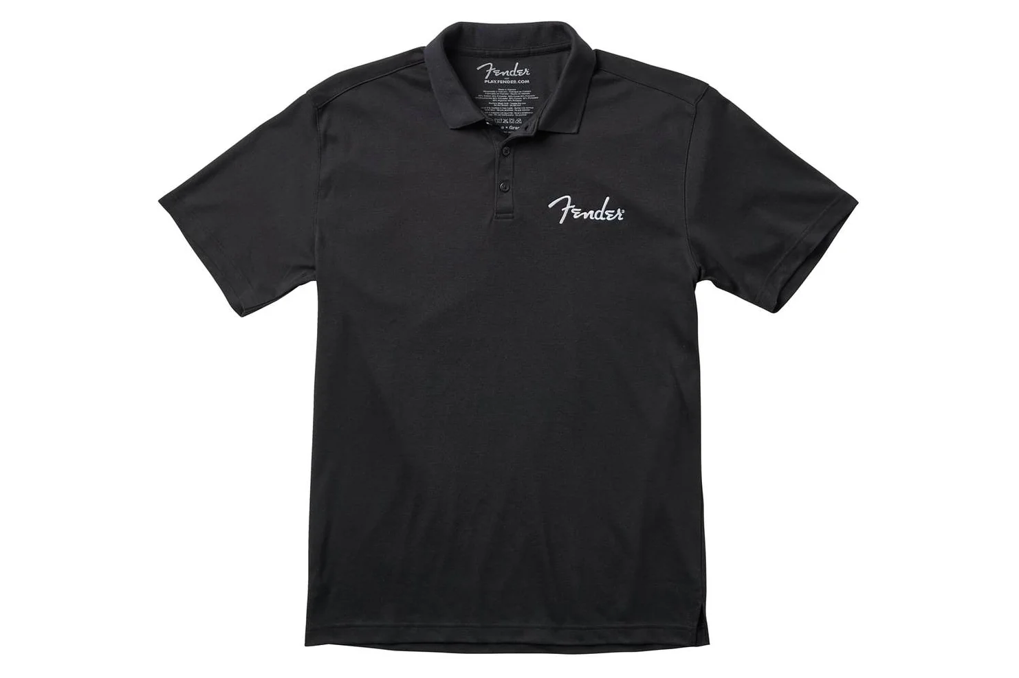 Fender Spaghetti Logo Polo Black