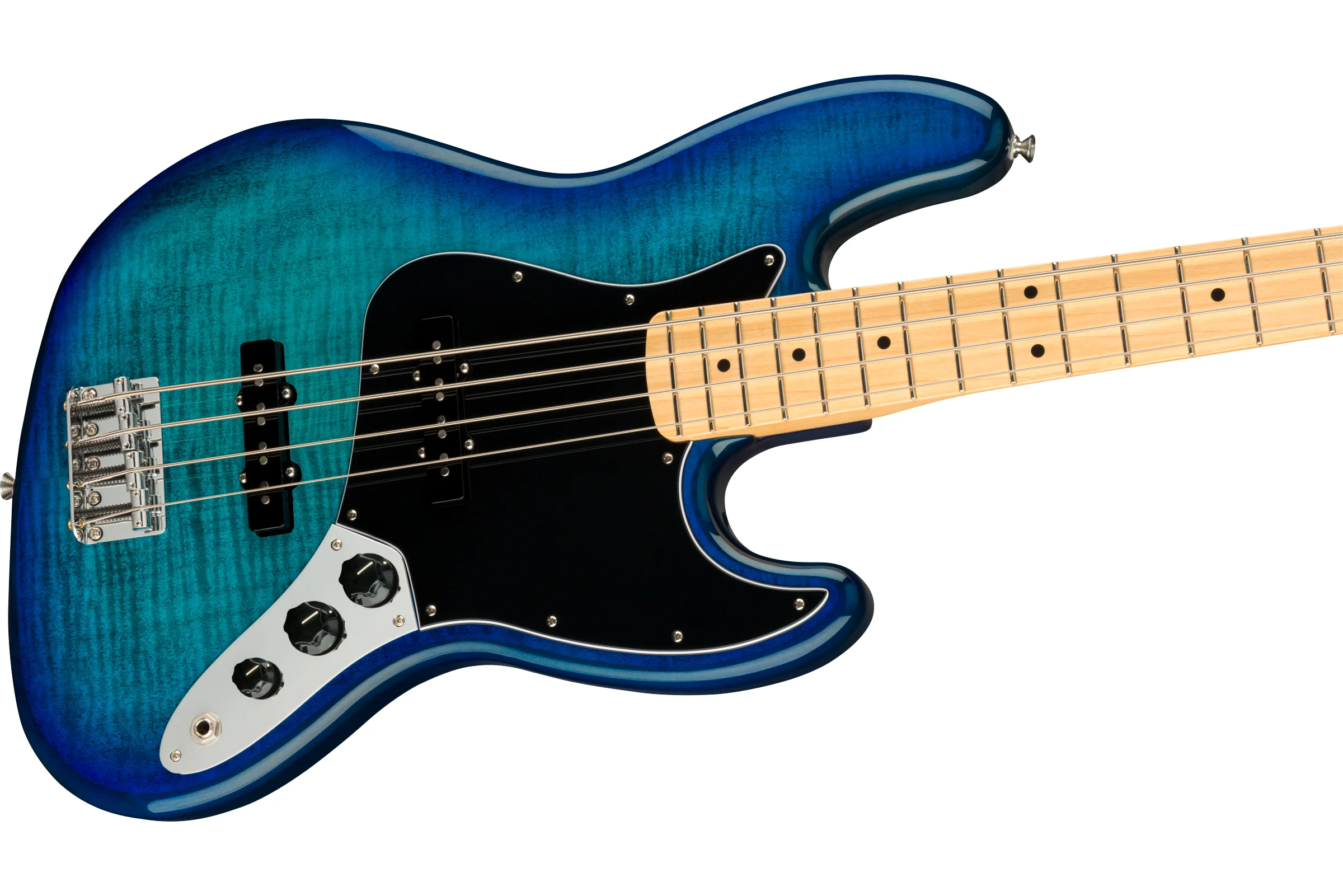 Fender Limited Edition Player Jazz Bass Plus Top Blue Burst - Image 2