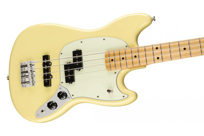 Fender Player Mustang Bass PJ Canary Yellow - Image 3