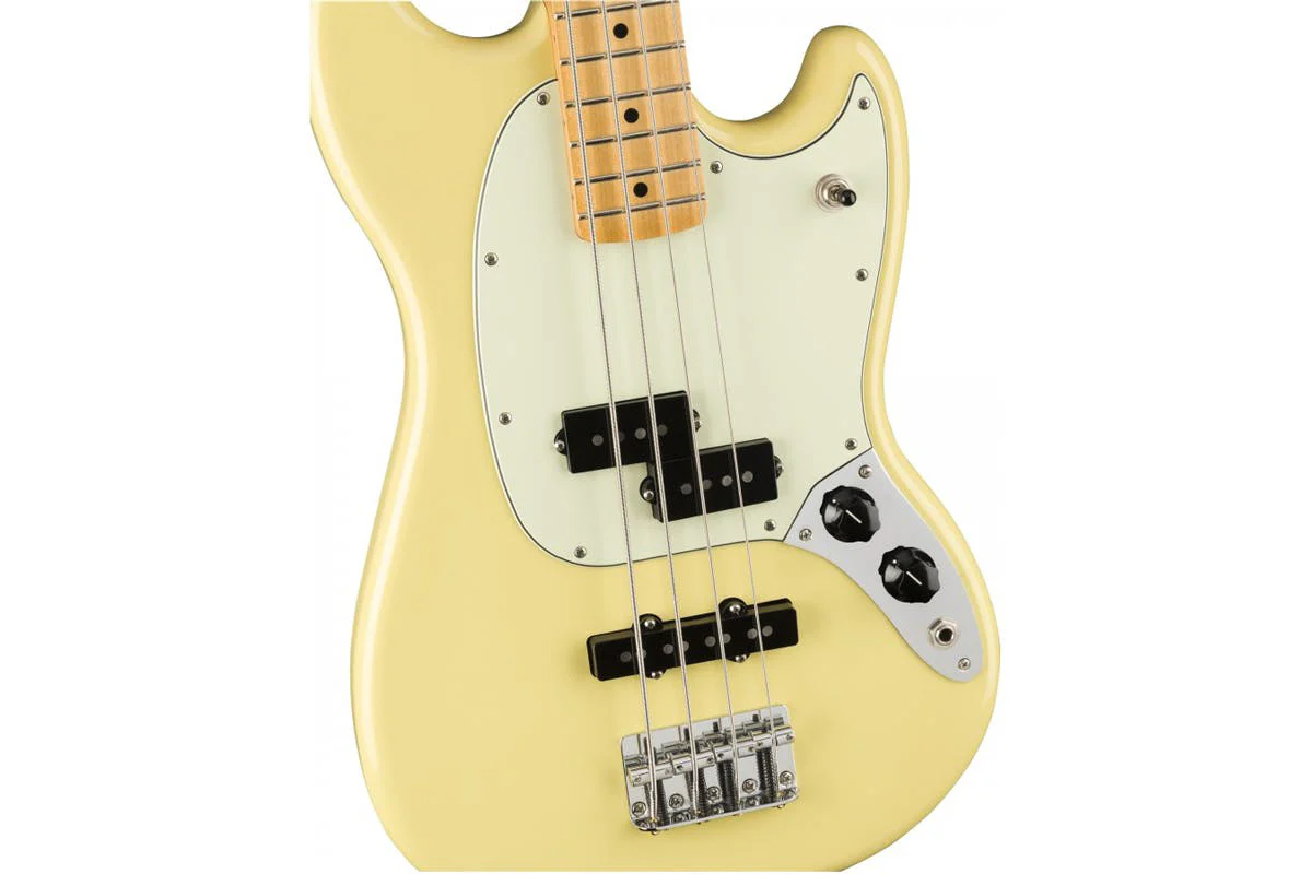 Fender Player Mustang Bass PJ Canary Yellow - Image 4