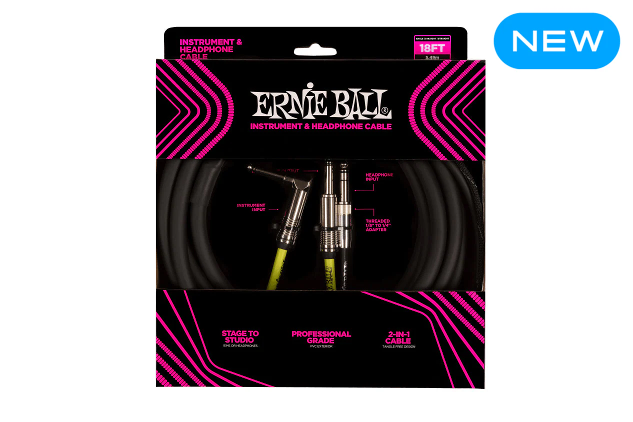 Ernie Ball Instrument And Headphone Cable - Image 2