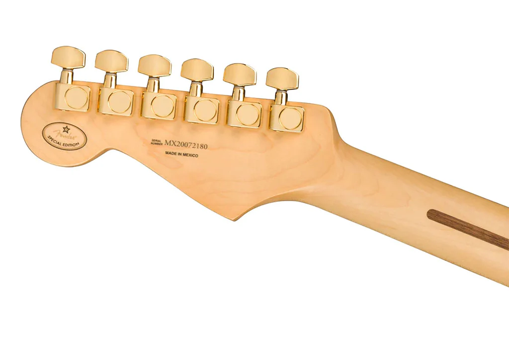 Fender Limited Edition Player Stratocaster Black w/ Gold Hardware - Image 5