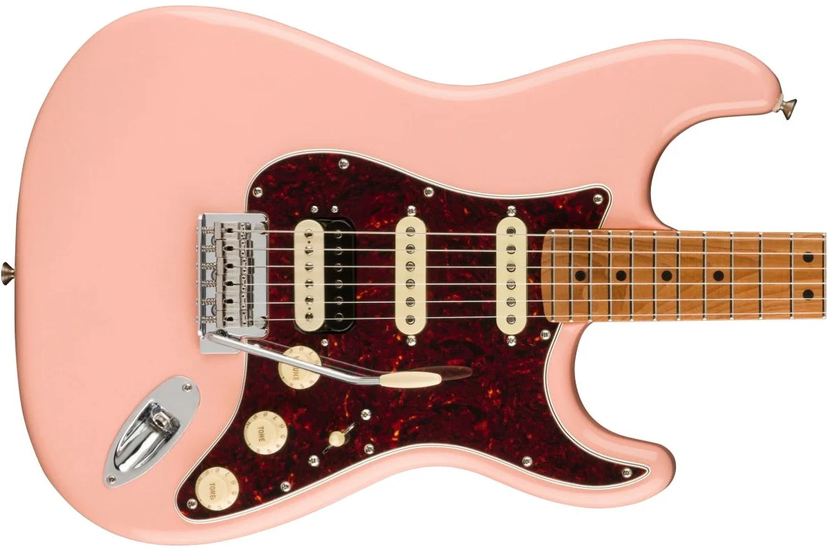Fender Limited Edition Player Stratocaster HSS Shell Pink - Image 3