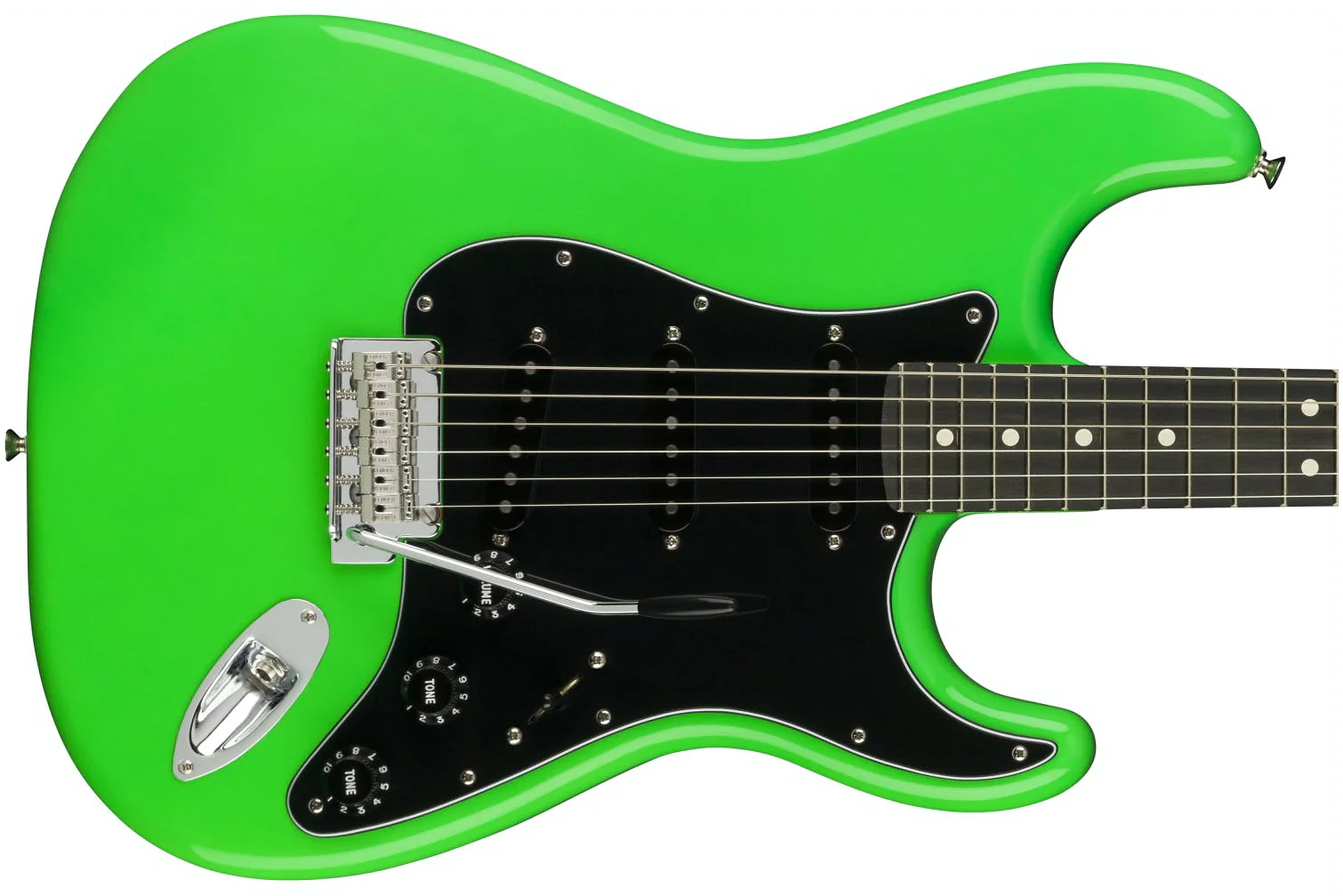 Fender Limited Edition Player Stratocaster Neon Green - Image 2