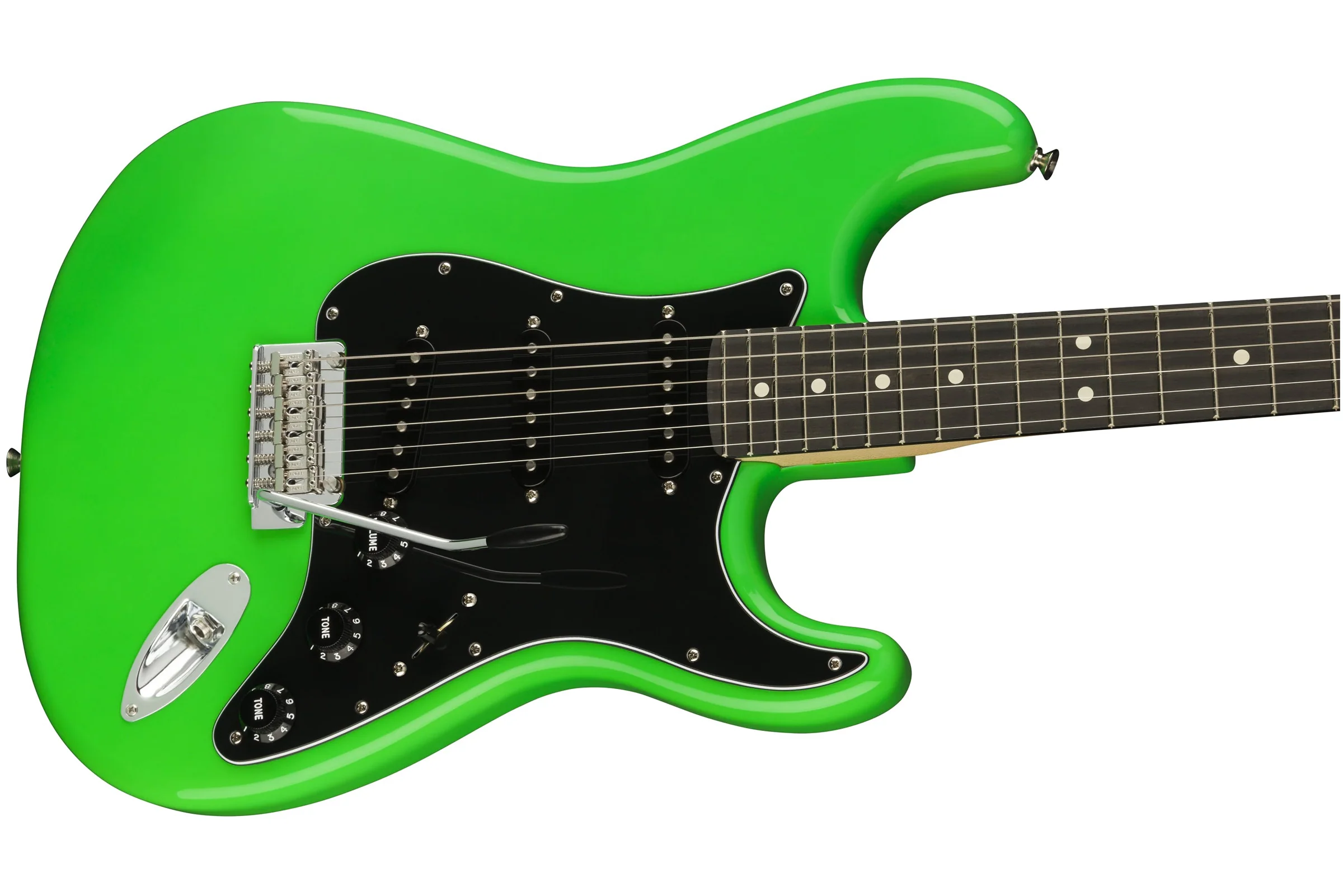 Fender Limited Edition Player Stratocaster Neon Green - Image 4