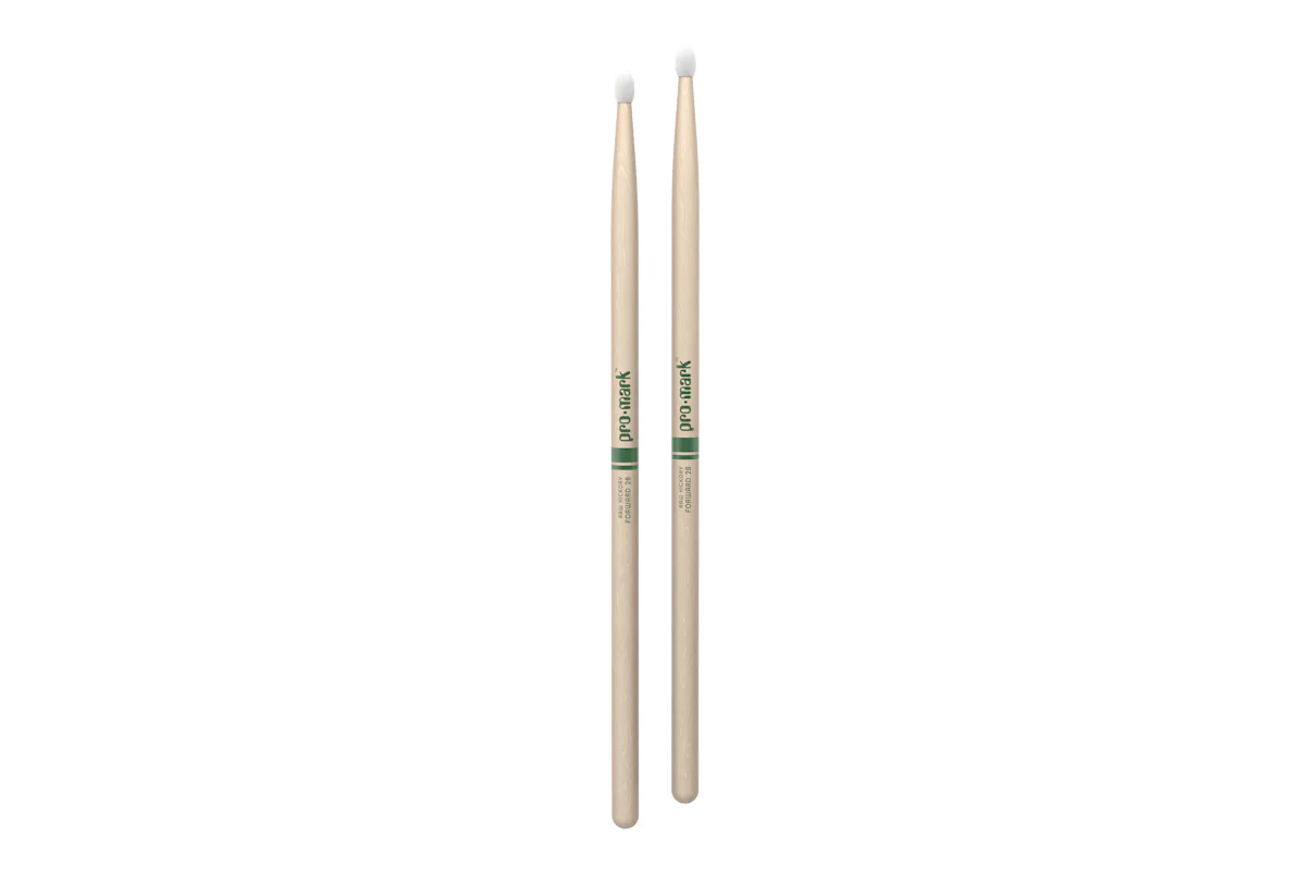 ProMark Classic Forward 2B Raw Hickory Drumstick, Oval Nylon Tip - Image 3