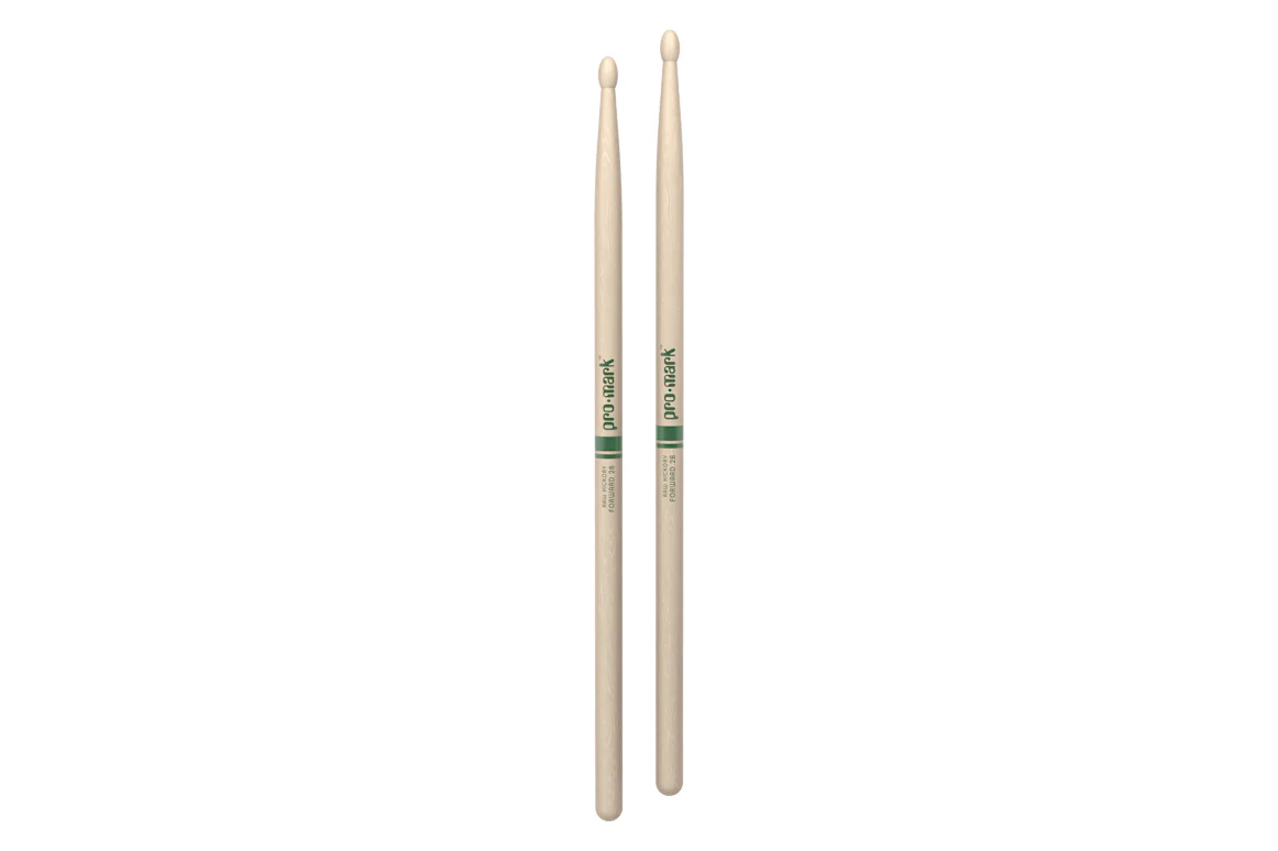 ProMark Classic Forward 2B Raw Hickory Drumstick, Oval Wood Tip - Image 3