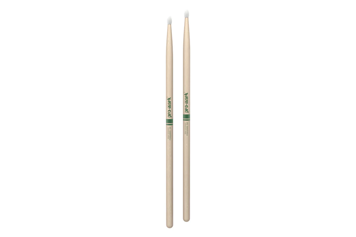 ProMark Classic Forward 5A Raw Hickory Drumstick, Oval Nylon Tip - Image 3