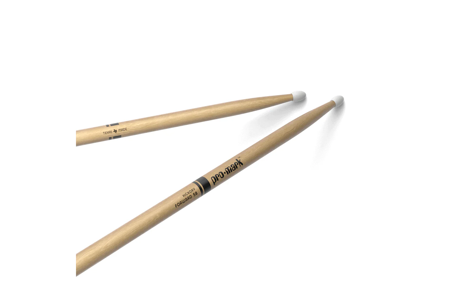 ProMark Classic Forward 5B Hickory Drumstick, Oval Nylon Tip - Image 2