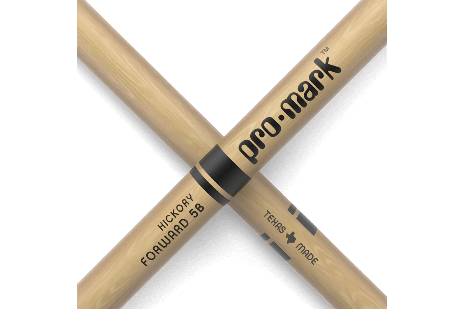 ProMark Classic Forward 5B Hickory Drumstick, Oval Nylon Tip - Image 5