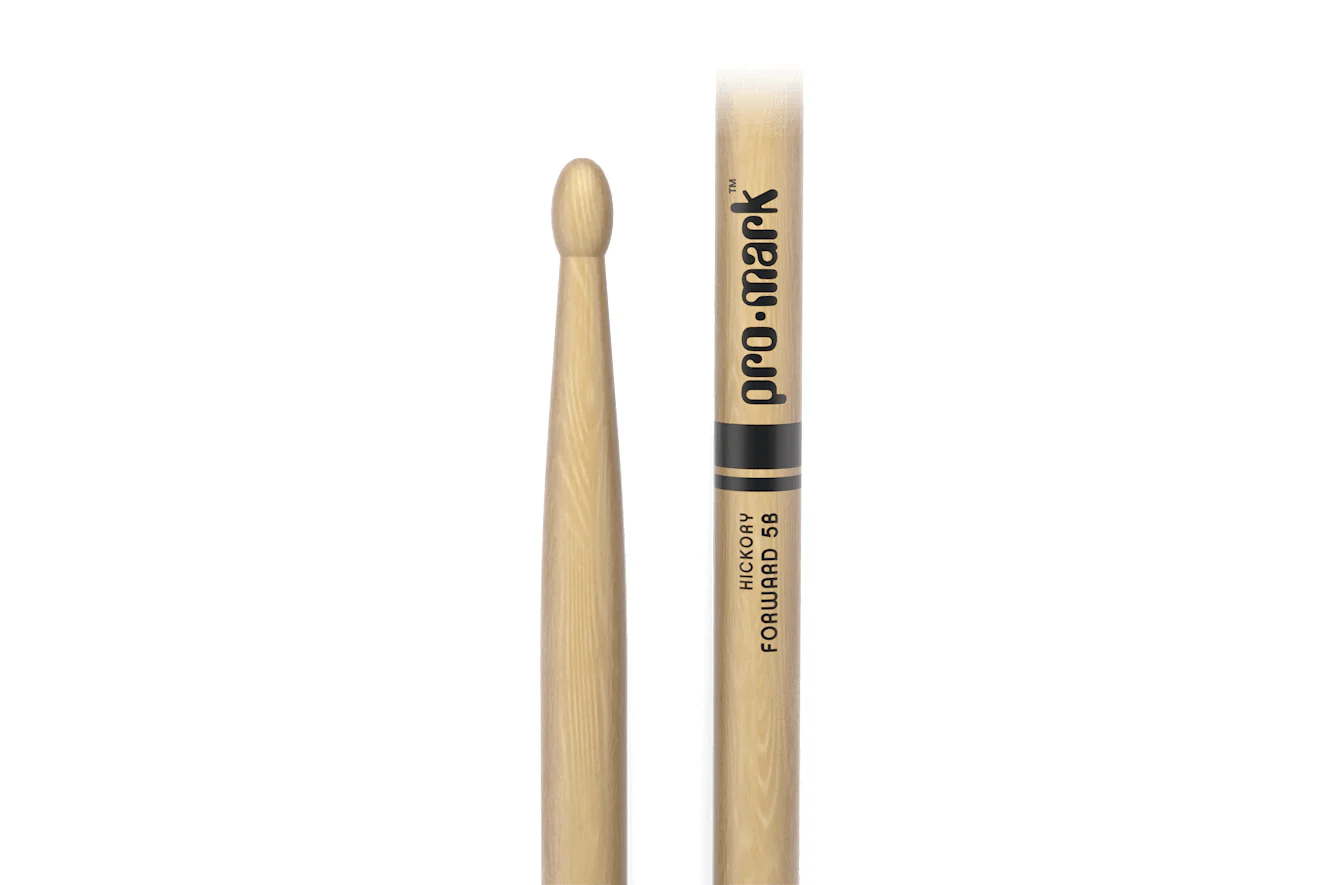 ProMark Classic Forward 5B Hickory Drumstick, Oval Wood Tip