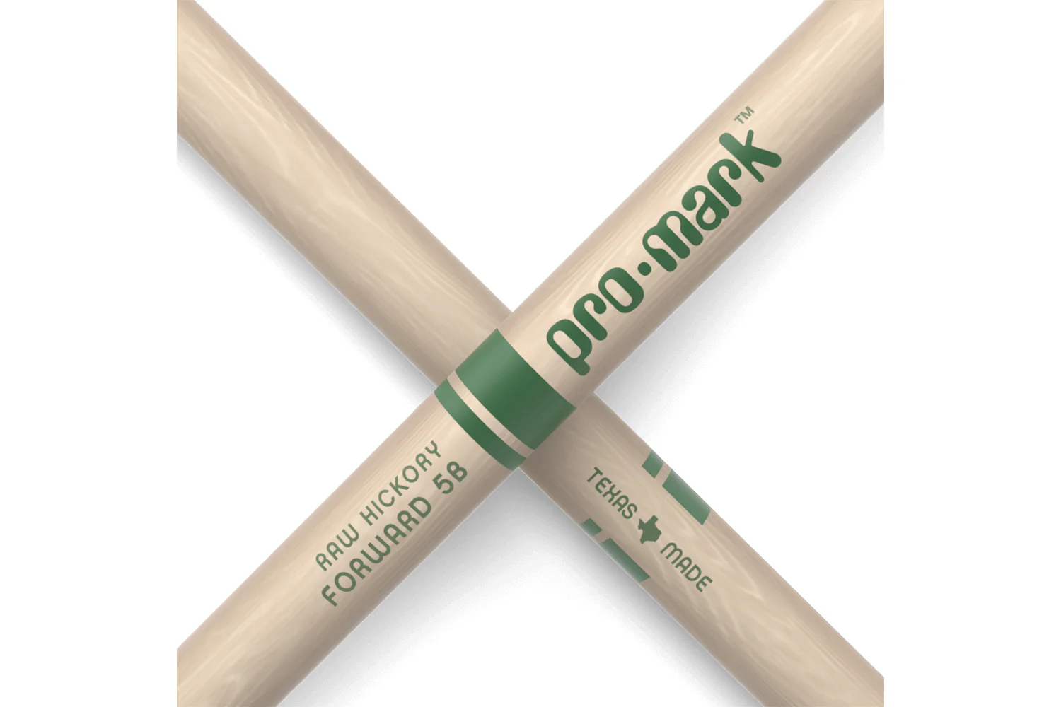 ProMark Classic Forward 5B Raw Hickory Drumstick, Oval Wood Tip - Image 5