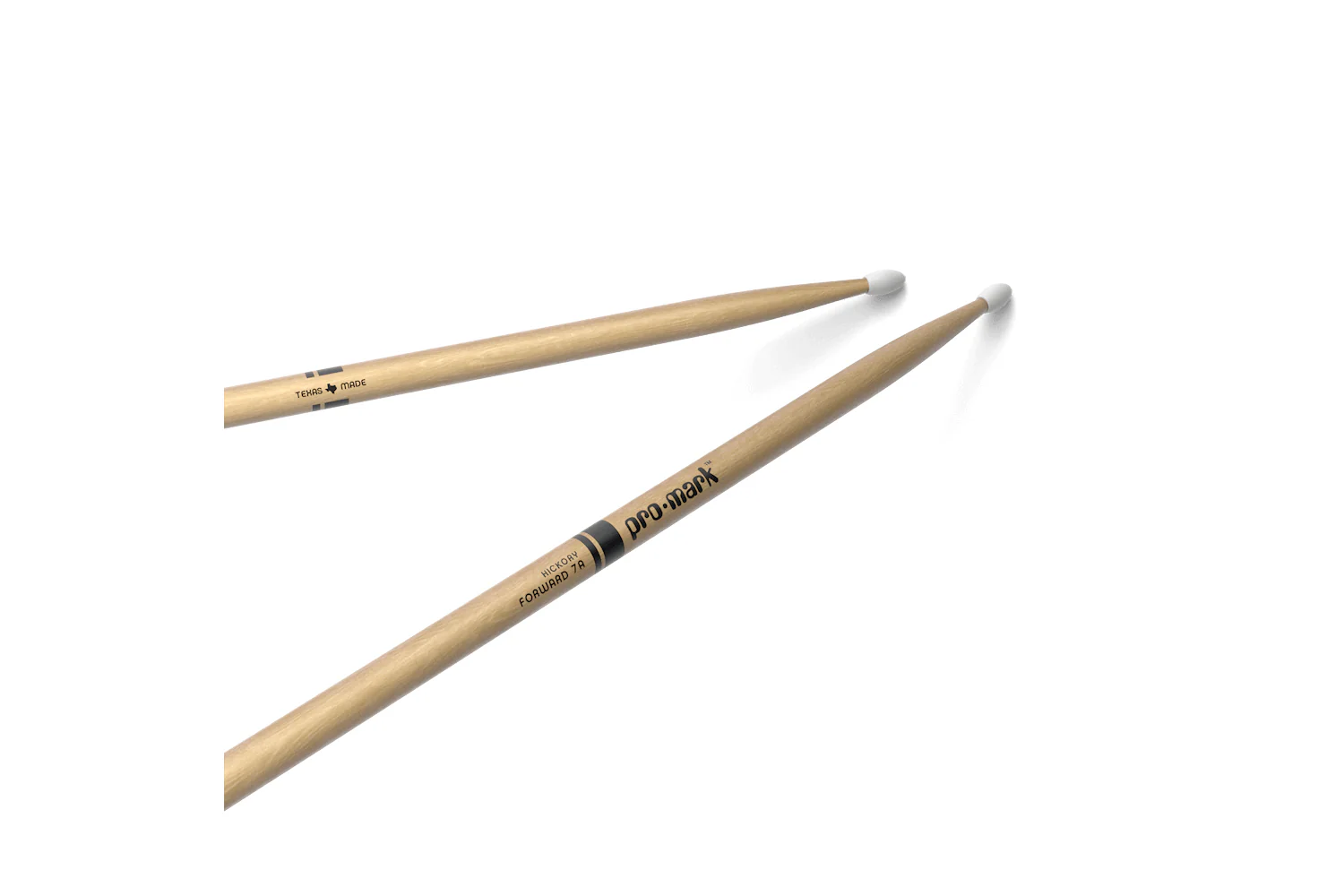 ProMark Classic Forward 7A Hickory Drumstick, Oval Nylon Tip - Image 2