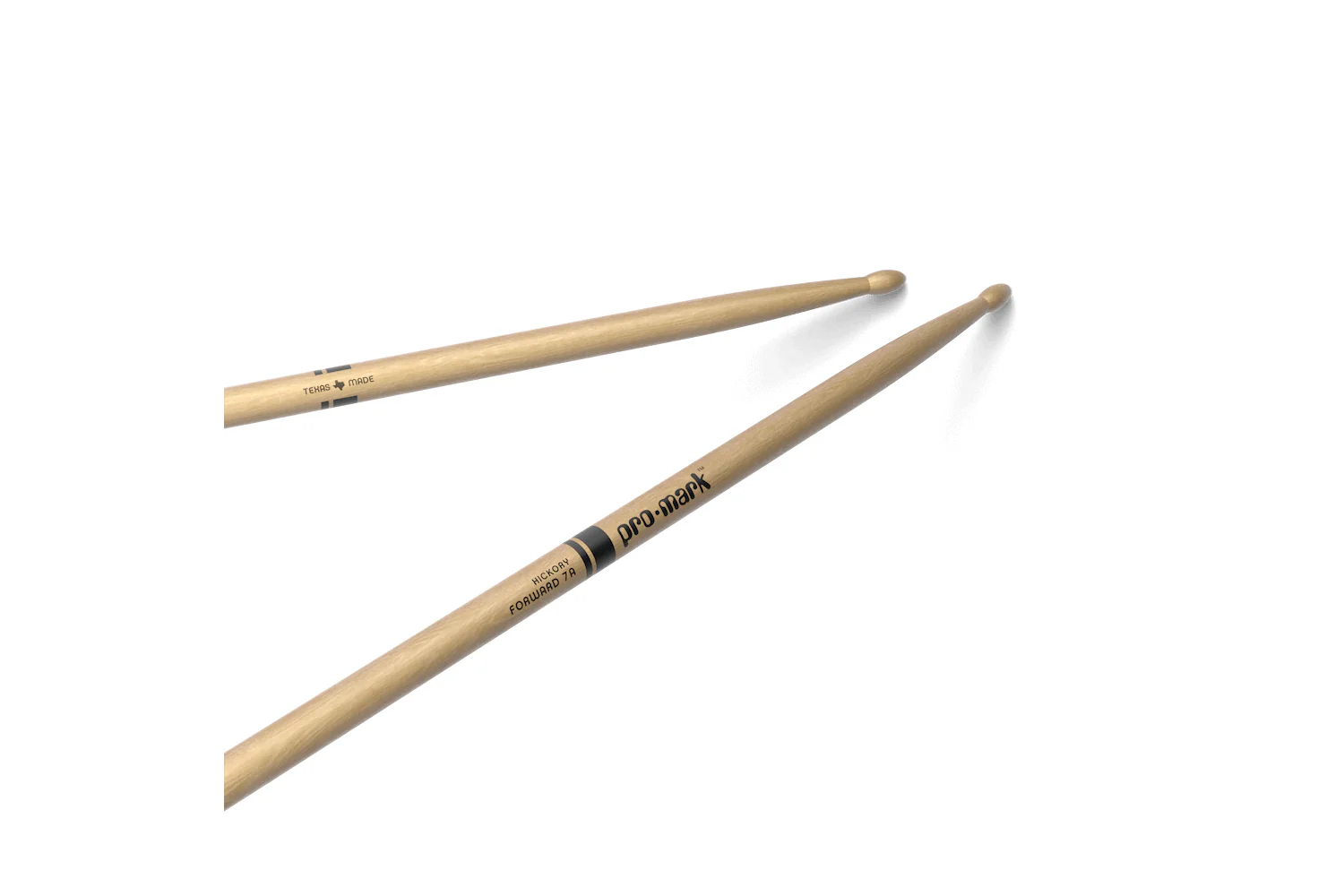 ProMark Classic Forward 7A Hickory Drumstick, Oval Wood Tip - Image 2