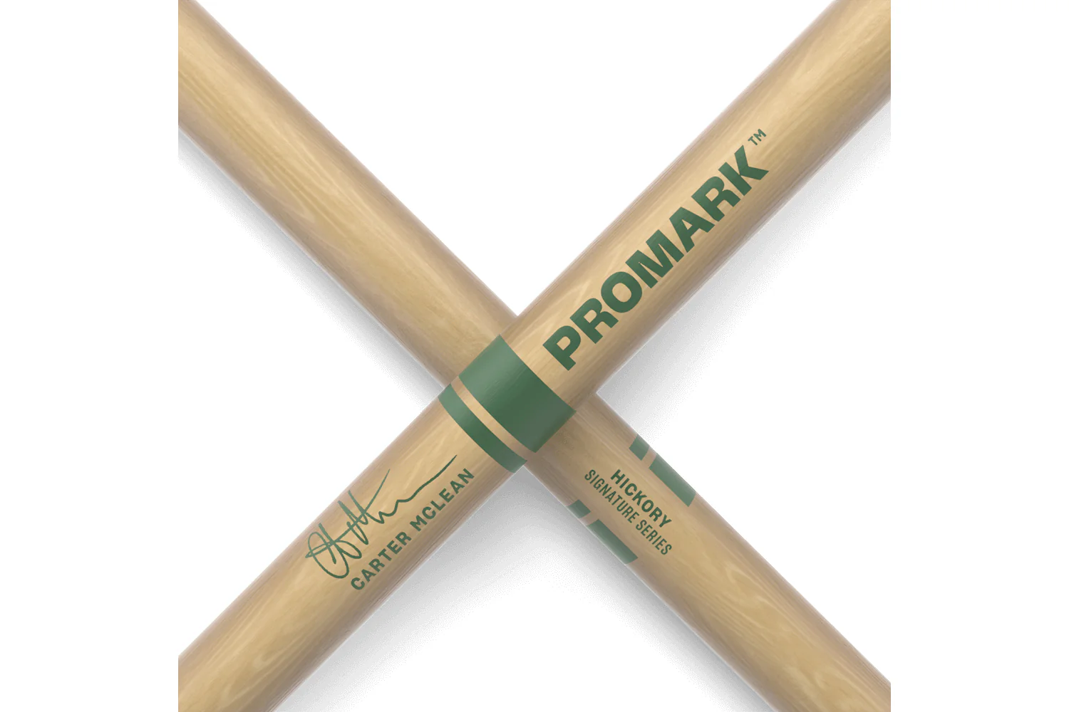 Promark Carter Mclean Hickory Drumstick, Wood Tip - Image 5