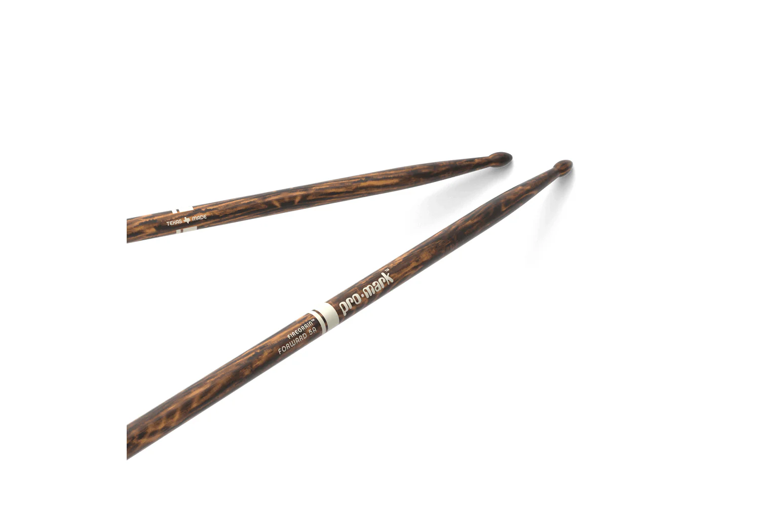 ProMark Classic Forward 5A FireGrain Hickory Drumstick, Oval Wood Tip - Image 2