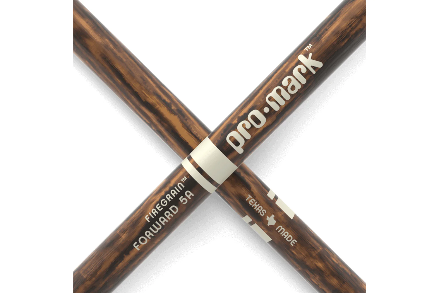 ProMark Classic Forward 5A FireGrain Hickory Drumstick, Oval Wood Tip - Image 5