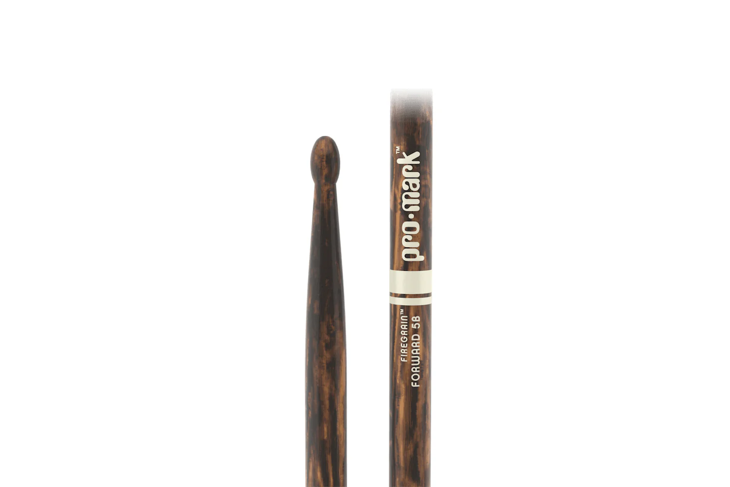 ProMark Classic Forward 5B FireGrain Hickory Drumstick, Oval Wood Tip