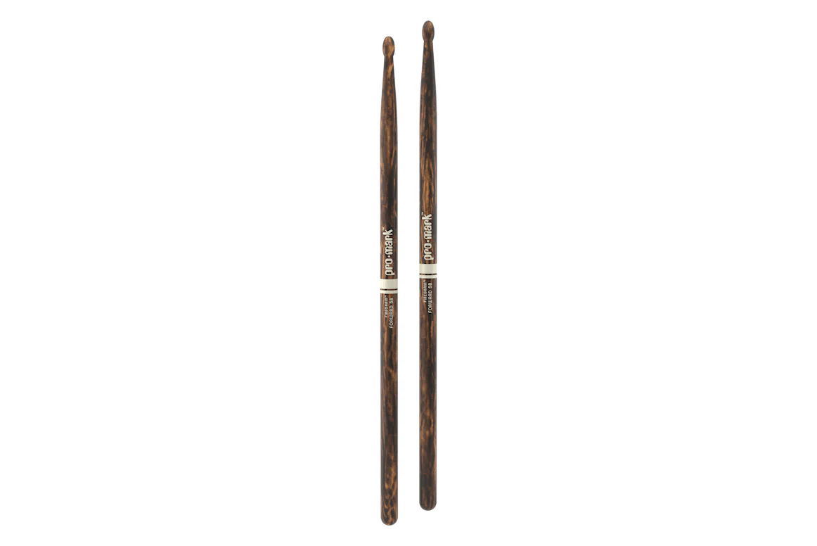 ProMark Classic Forward 5B FireGrain Hickory Drumstick, Oval Wood Tip - Image 3