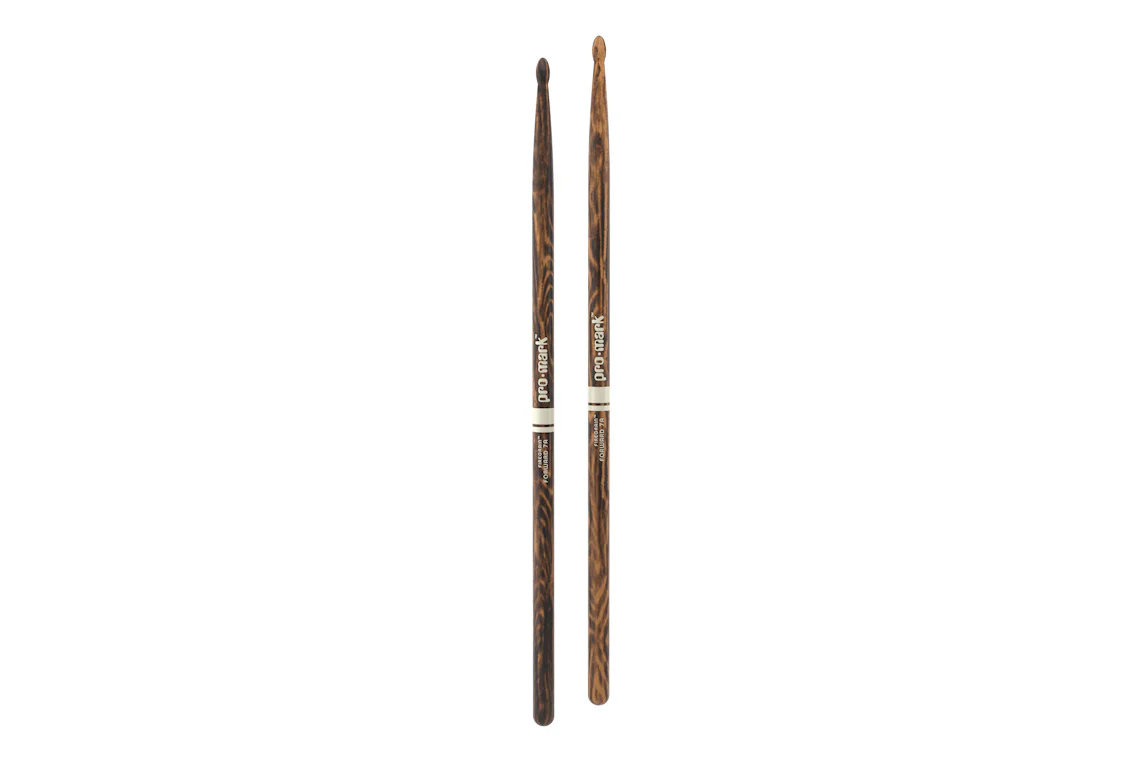 ProMark Classic Forward 7A FireGrain Hickory Drumstick, Oval Wood Tip - Image 3