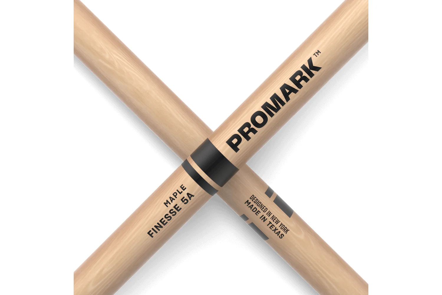 Promark Finesse 5A Maple Drumstick, Small Round Wood Tip - Image 5