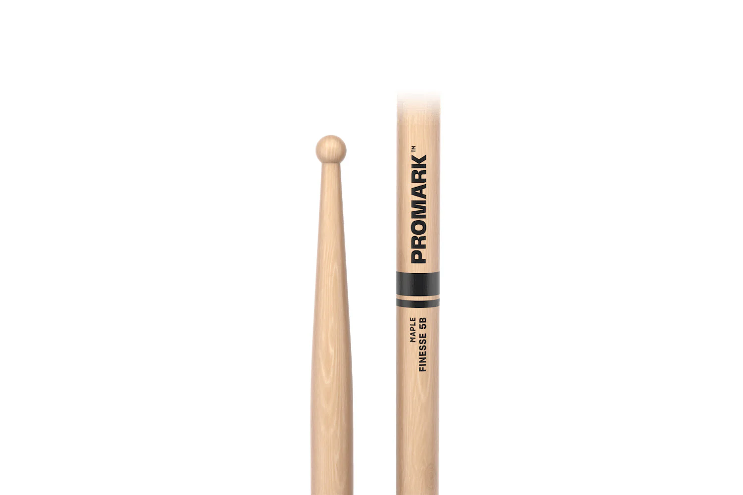 Promark Finesse 5B Maple Drumstick, Small Round Wood Tip