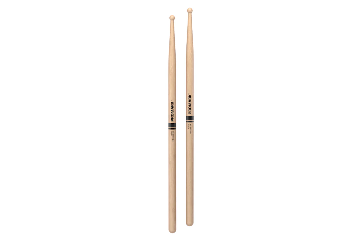 Promark Finesse 5B Maple Drumstick, Small Round Wood Tip - Image 4