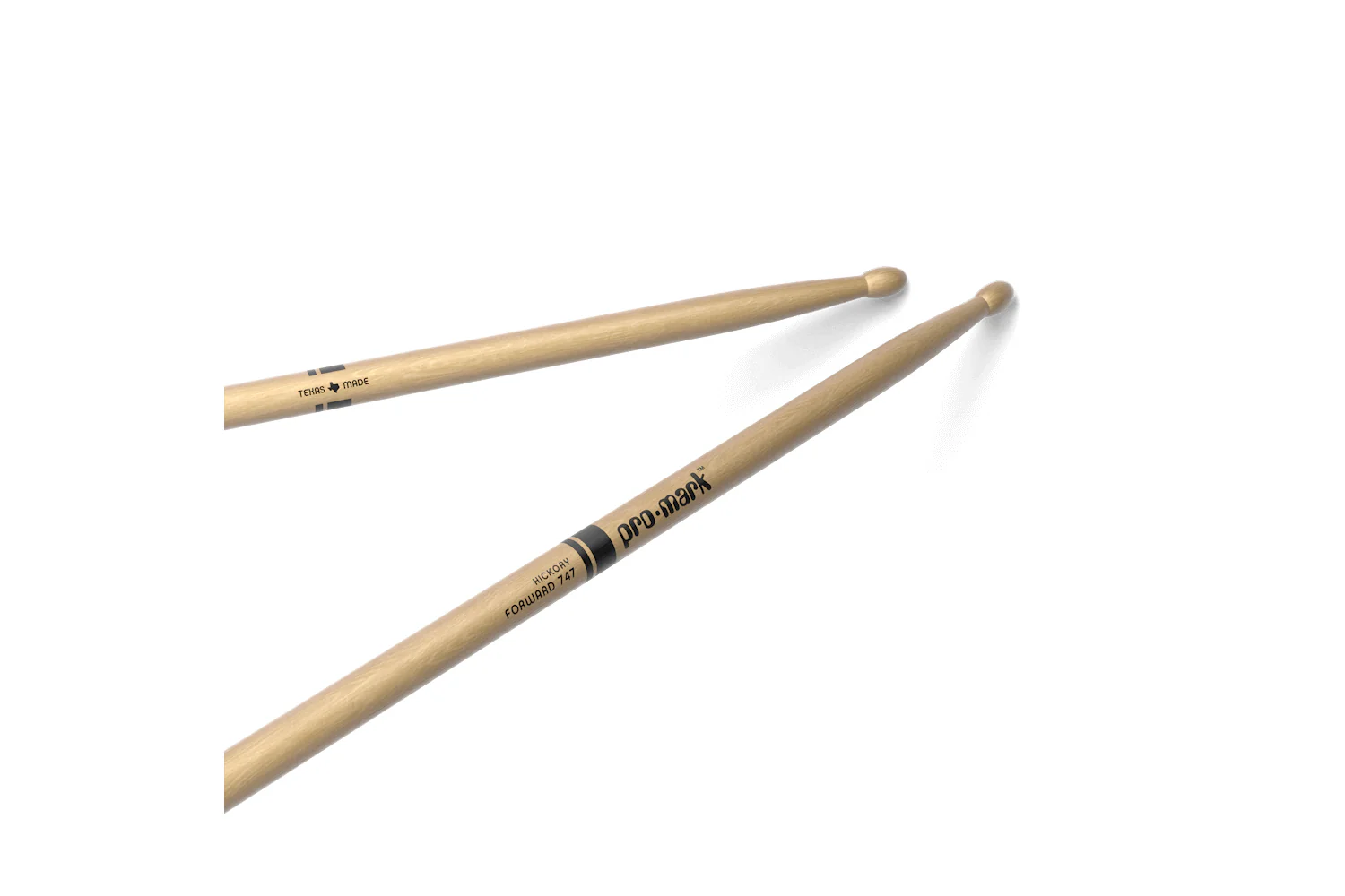 ProMark Classic Forward 747 Hickory Drumstick, Oval Wood Tip - Image 2